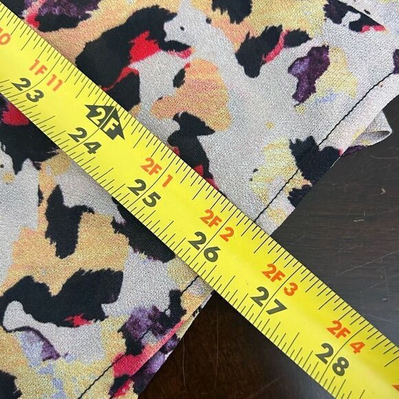 Blink London Joelle Leopard Peasant Blouse Multicolor Women’s Size M - Picture 14 of 15